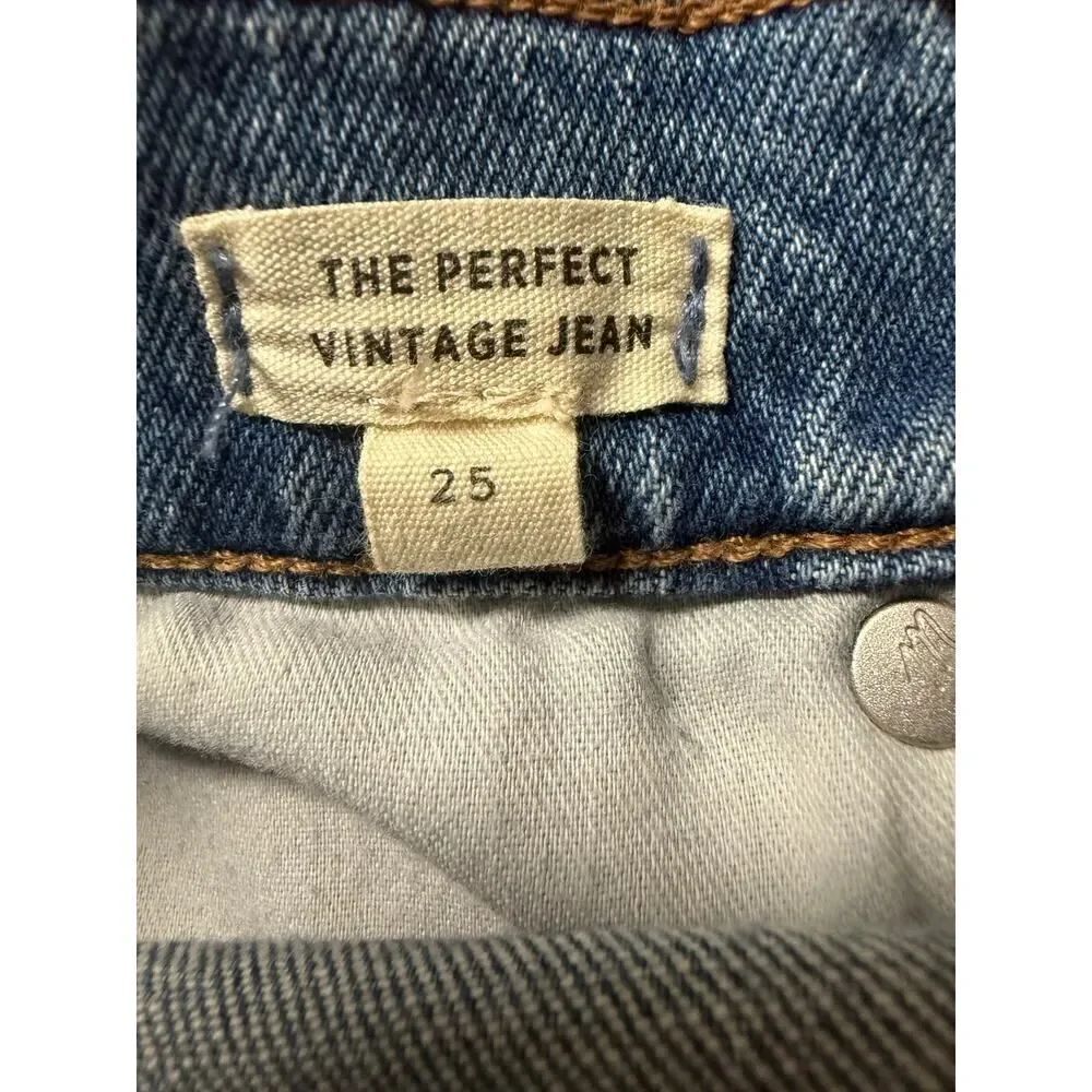 MADEWELL THE PERFECT VINTAGE JEAN KEPLER WASH SIZE 25 MSRP $128 - Picture 10 of 11